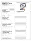 Spanish Numbers 1-1000 Worksheet