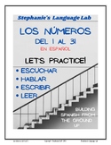 Spanish Numbers 1-31 / Los números del 1 al 31 en español