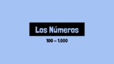 Spanish Numbers 100 - 1,000 Digital Practice