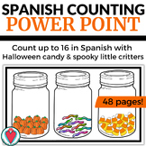 Spanish Halloween Numbers Activity Counting Objects PowerPoint