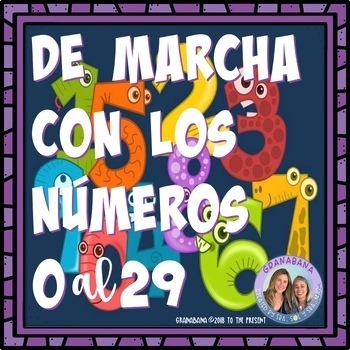 Preview of Spanish Numbers Carousel | De Marcha con los Números 0 al 29 | Un Carrusel