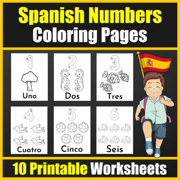 Spanish Handwriting Practice and Coloring Book for Kids