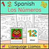 Spanish Numbers Los Numeros - activities, puzzles, bingo, 