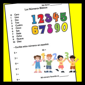 Spanish Numbers & Origin Video Activity - Practice for Beginners ...