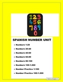 Spanish Numbers from 0 to 100 & Thousands. Writing Workshe