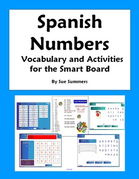 Preview of Spanish Numbers Vocabulary, Games and Activities NOTEBOOK