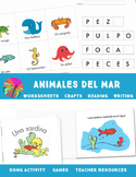 Ocean Animals- Animales del Mar {Spanish Bundle}