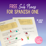 Spanish One Sub Plans Distance Learning