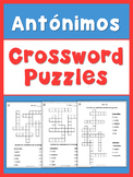 Spanish Opposites  Crossword Puzzles