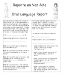 Spanish Oral Language Report