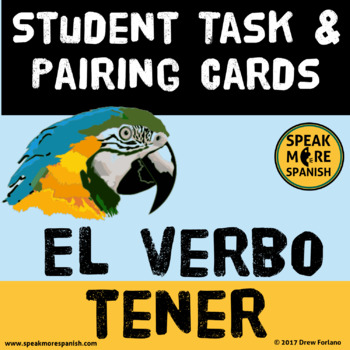 Preview of Tener Spanish Task Cards with Latin American Birds and Insects. El Verbo Tener