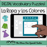 Spanish Paperless Puzzles Clothing & Colors La Ropa y Los 