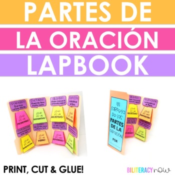 Preview of Spanish Parts of Speech Lapbook - Partes de la oración