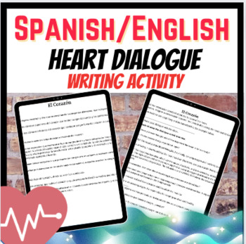 Preview of Spanish Parts of the Heart El corazón Dialogue Advanced Health
