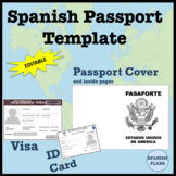 Spanish Passport Template Editable