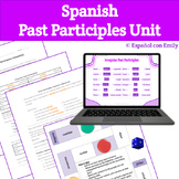 Spanish Past Participles Unit Lesson Plans Slides Notes & 