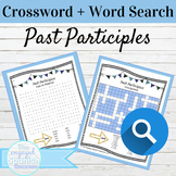 Spanish Past Participles Word Search and Crossword With An