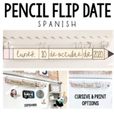 Spanish Pencil Flip Date