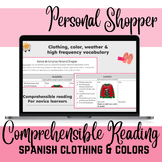 Spanish "Personal Shopper" Clothing, Colors & HFV Comprehe