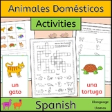 Spanish Pets activities, worksheets and games - animales d