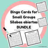 Spanish Phonics Bingo Cards for Small Groups BUNDLE - síla