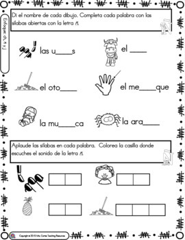 Spanish Phonics Book Set 10 Letras Ch J N By Mrscortes Tpt