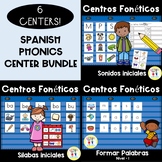 Spanish Reading Center BUNDLE | Beginning Sounds, Syllable