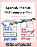 Spanish Phonics Multisensory Mat with Digital Word Lists -