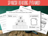 Spanish Phonics Ready Word Pyramids for Dame | Spanish Worksheets for Kids