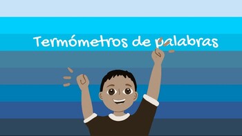 Preview of Sinónimos Antónimos Emojis - Termómetros de palabras - Spanish Phonics Week # 20