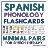 Spanish Phonology Minimal Pairs Flashcards for Speech Ther