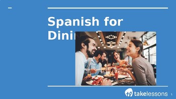 Preview of Spanish-Phrases & Practice for Dining Out/Telling Prices