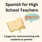 Spanish Phrases for Teachers