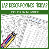 Spanish Physical Descriptions | Color by Number |  Colorea