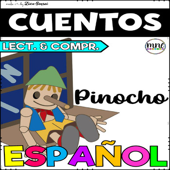 Preview of Spanish Pinocchio Fairytale Reading Comprehension Unidad De Estudio