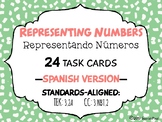 Spanish Place Value Task Cards 3.2A Valor de Posición (Pos