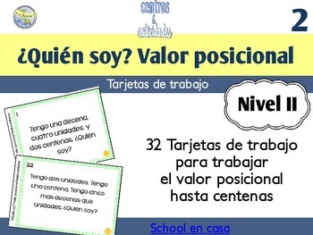 Preview of Spanish Place Value Task Cards to Hundreds | Valor posicional a centenas