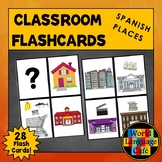 Spanish Places Flashcards Locations Buildings Large Flashcards