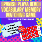 La Playa / Beach - Spanish Vocabulary Memory Matching Game