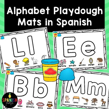 Spanish Playdough Mats (Mantels del alfabeto plastilina) by Spanish Profe