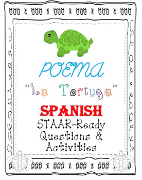 Preview of Spanish Poem "La Tortuga" STAAR Questions & Activities