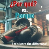 Spanish: ¿Por qué? vs. Porque guided explanation