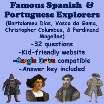 Preview of Early Explorers (Dias, Da Gama, Columbus, & Magellan)