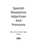 Spanish Possessive Adjectives and Pronouns [revised]