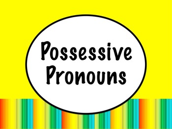 Preview of Spanish Possessive Pronouns PowerPoint Slideshow