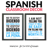 Spanish Posters Bilingual Classroom Décor - Growth Mindset