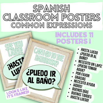 Preview of Spanish Posters - Common Expression Translations