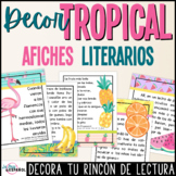 Spanish Posters Literature Excerpts Tropical Decor