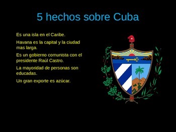 cuba presentation in spanish