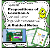 Spanish Prepositions of Location & Estar 110-Slide Present
